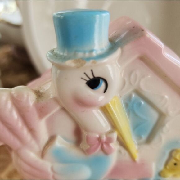 Vintage Stork Planter - Picture 2 of 9